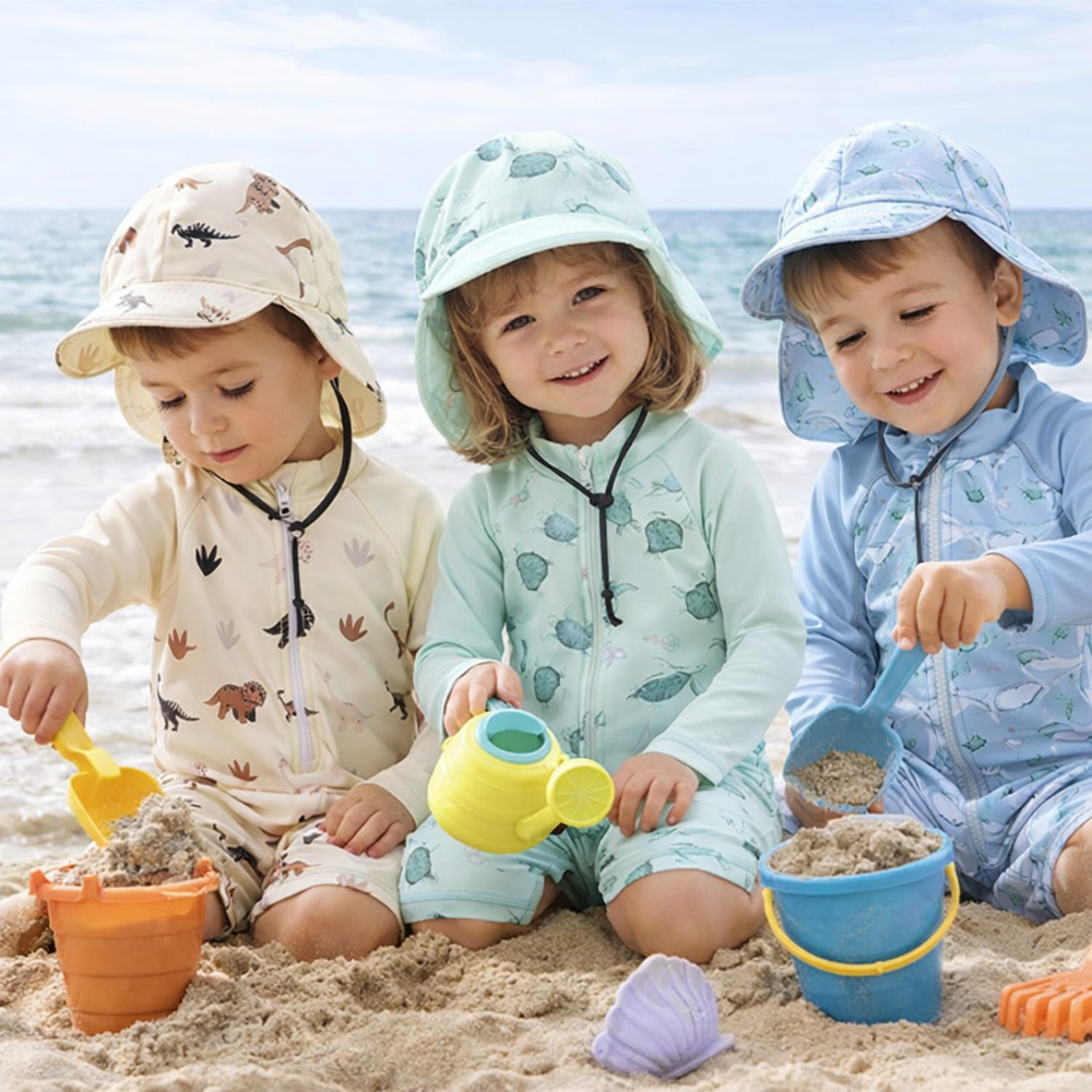 ! Aqualune Baby Zwemset – UV Beschermende Zwemkleding met Hoed